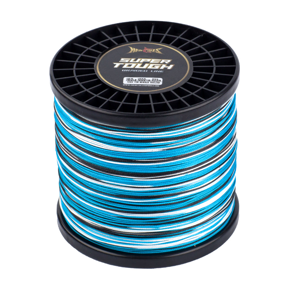HERCULES SUPER TOUGH Camo Blue Braided Fishing Line HERCULES