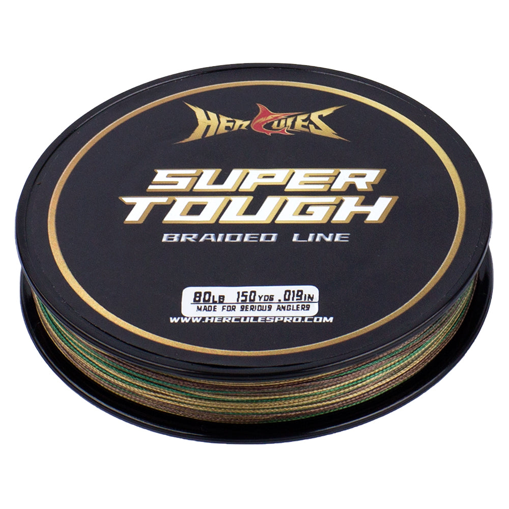 HERCULES SUPER TOUGH Camo Green Braided Fishing Line HERCULES
