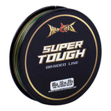 HERCULES SUPER TOUGH Camo Green Braided Fishing Line HERCULES