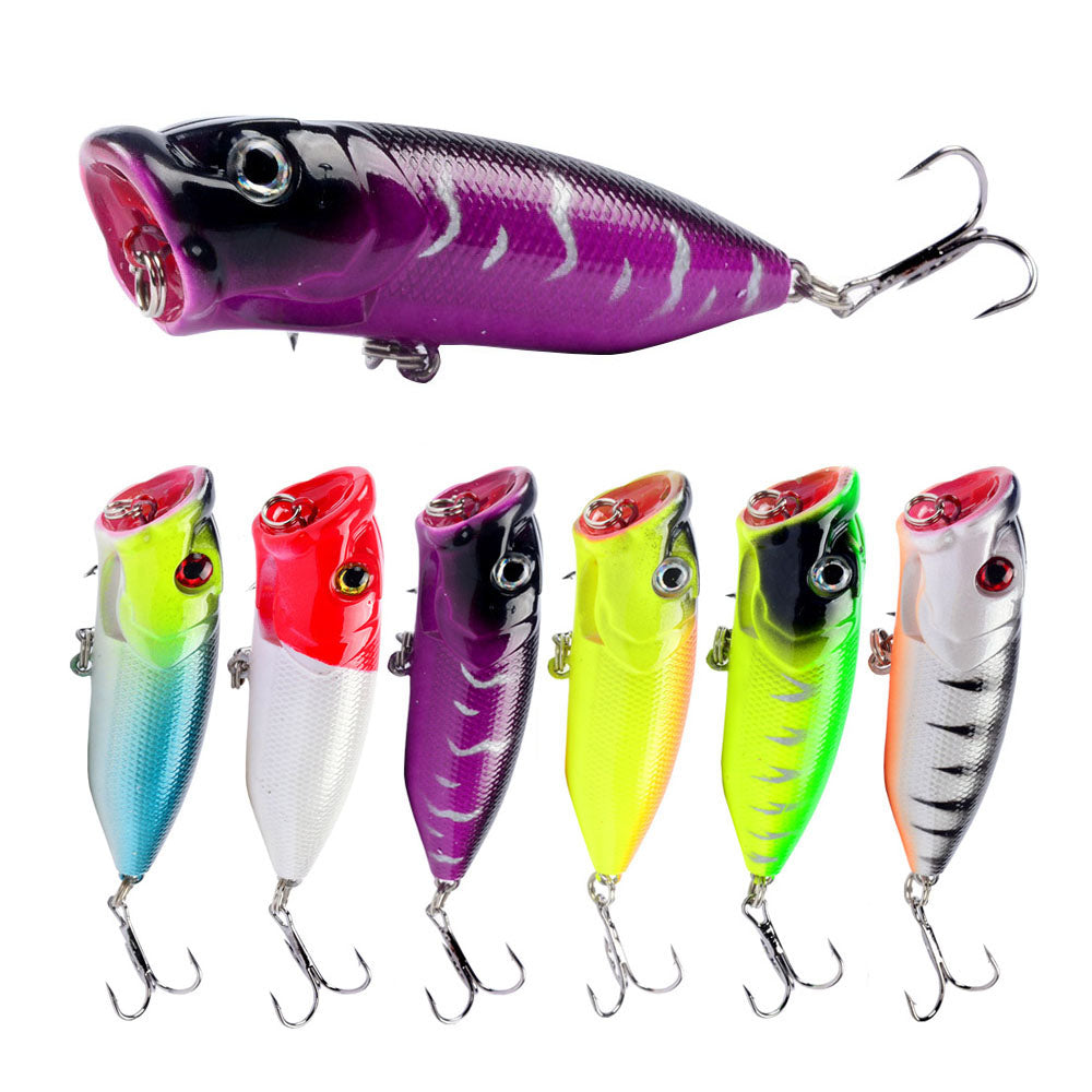HERCULES Popper Fishing Lure 3D Eyes Wobbler Artificial Hard Bait 6PCS HERCULES SALE