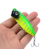 HERCULES Popper Fishing Lure 3D Eyes Wobbler Artificial Hard Bait 6PCS HERCULES SALE