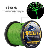 HERCULES No Fade Fishing Line Brown 8 Strands Strong PE Fishing Line 10LB-120LB Braided Fishing Lines HERCULES