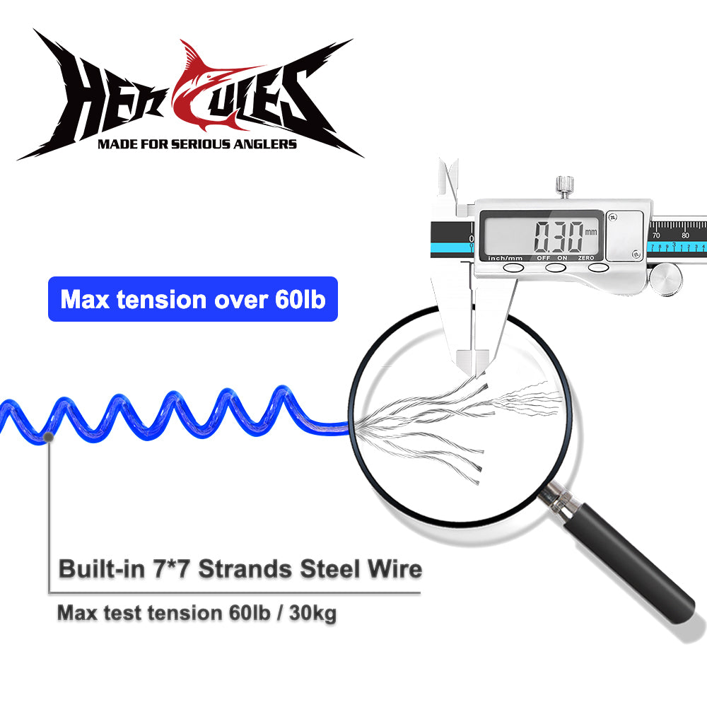 HERCULES M3LPS Heavy Duty Fishing Lanyard Pack of 2(17.7”Plus+ 5.9”) 4 Colors HERCULES SALE