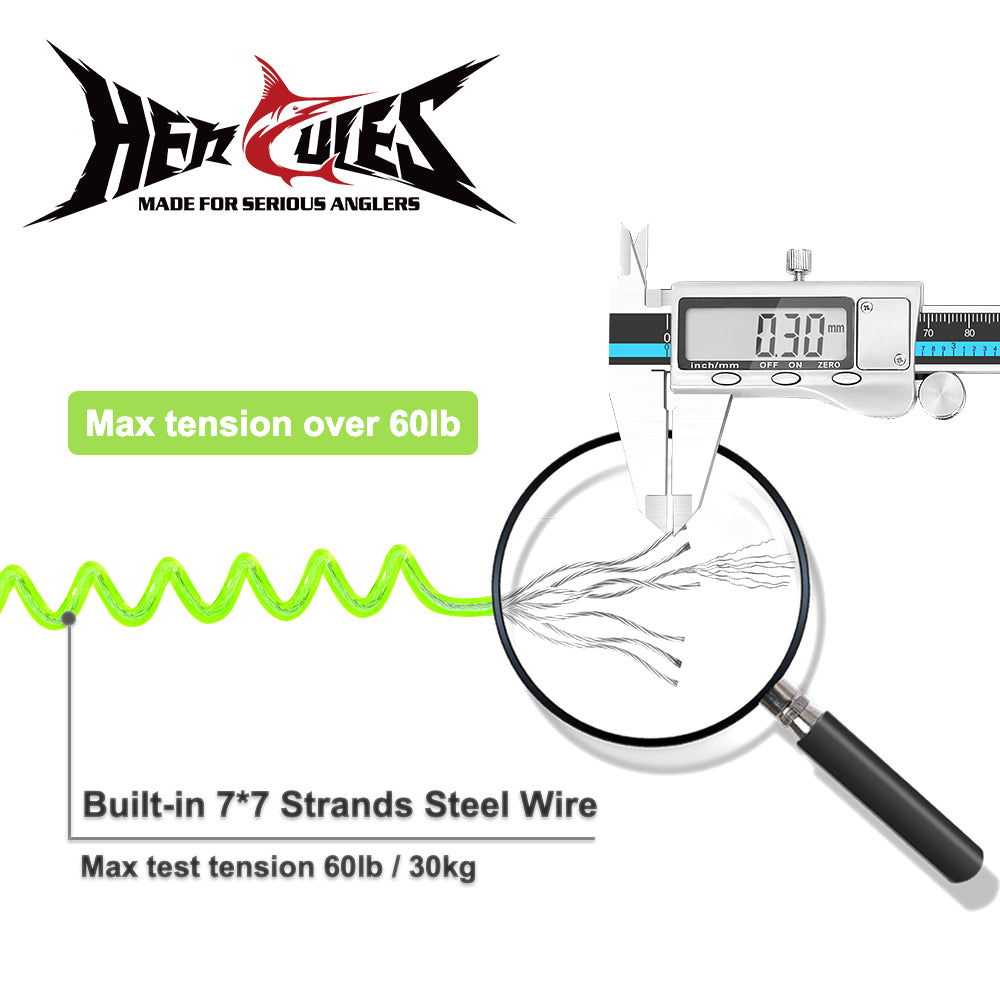 HERCULES M3LPS Heavy Duty Fishing Lanyard Pack of 2(17.7”Plus+ 5.9”) 4 Colors HERCULES SALE