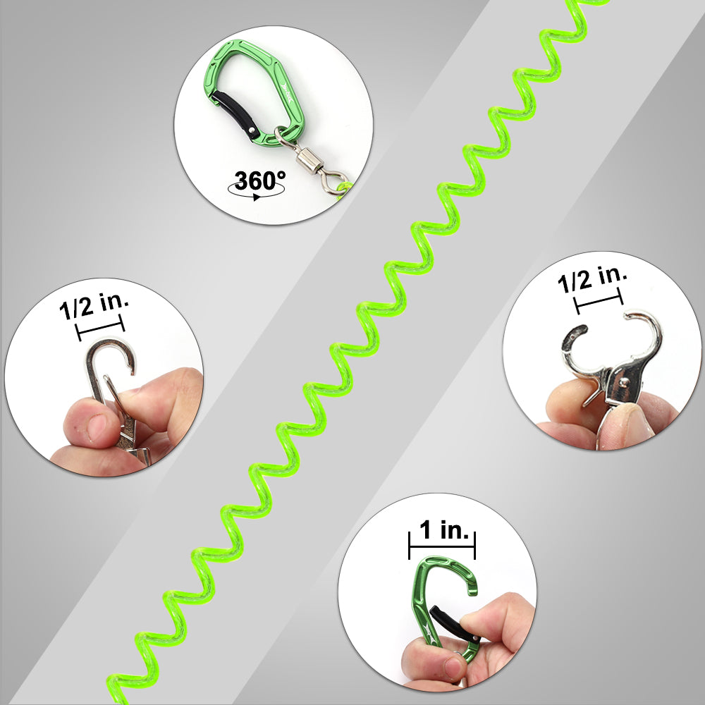 HERCULES M3LPS Heavy Duty Fishing Lanyard Pack of 2(17.7”Plus+ 5.9”) 4 Colors HERCULES SALE