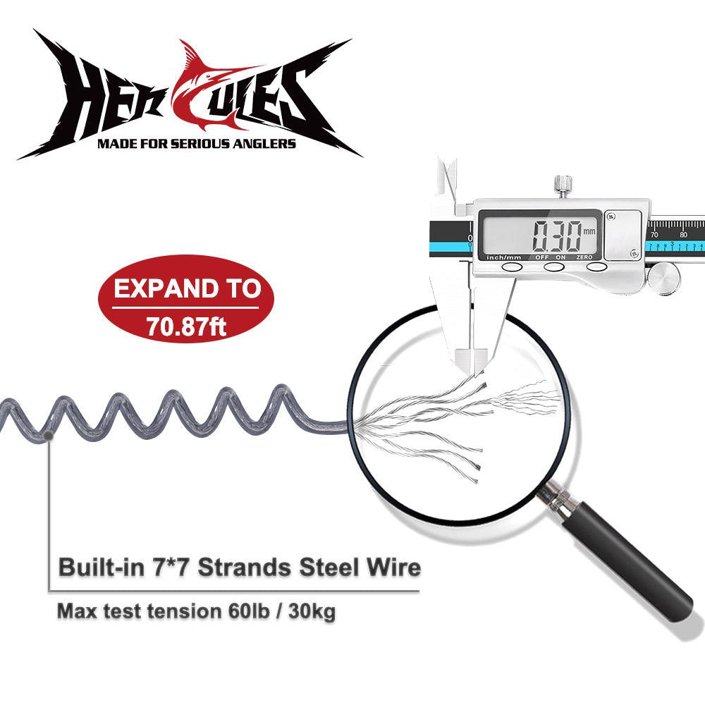 HERCULES Fishing Lanyard with Fishing Rod Tie Belts, Fishing Pole Straps(Pack of 2) HERCULES