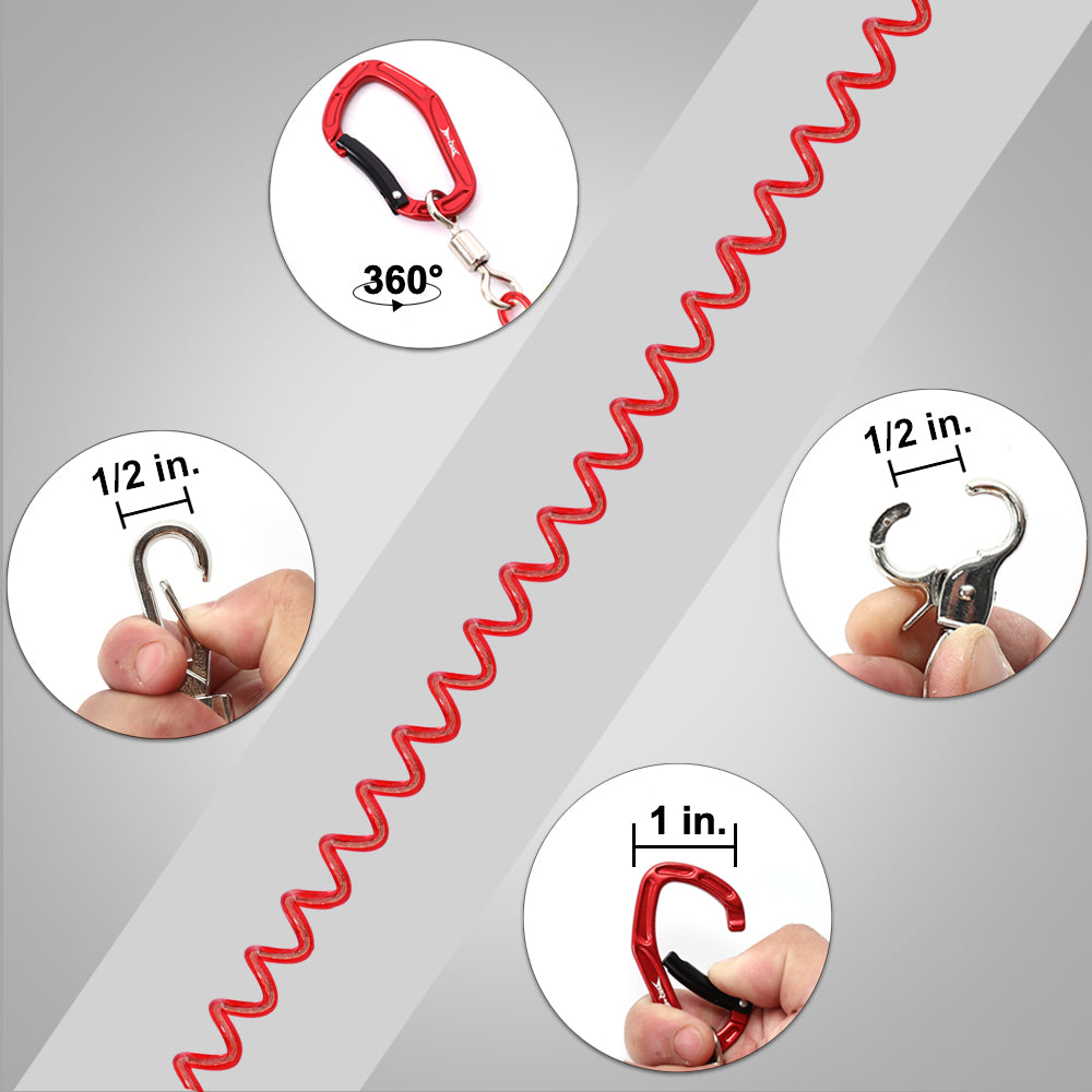 HERCULES M3LPS Heavy Duty Fishing Lanyard Pack of 2(17.7”Plus+ 5.9”) 4 Colors HERCULES SALE