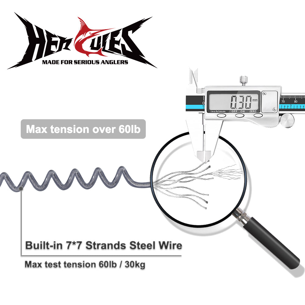 HERCULES M3LPS Heavy Duty Fishing Lanyard Pack of 2(17.7”Plus+ 5.9”) 4 Colors HERCULES SALE