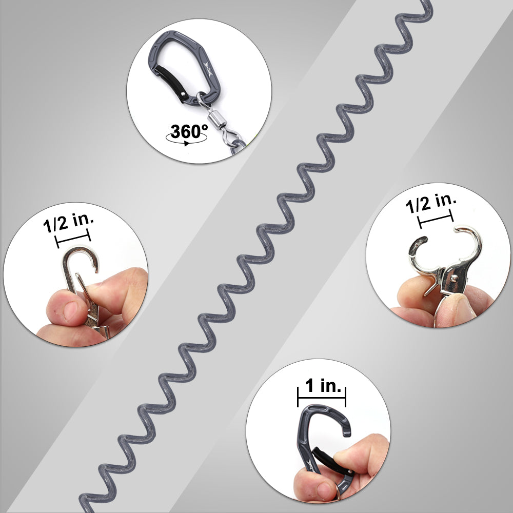 HERCULES Fishing Lanyard with Fishing Rod Tie Belts, Fishing Pole Straps(Pack of 2) HERCULES