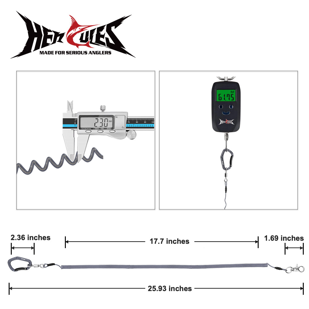 HERCULES M3L Heavy Duty Fishing Lanyard Pack of 2(17.7”×2) 4 Colors HERCULES SALE