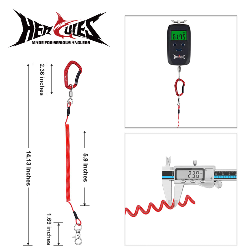 HERCULES M3S Heavy Duty Fishing Lanyard Pack of 2(5.9”×2) 4Colors HERCULES SALE