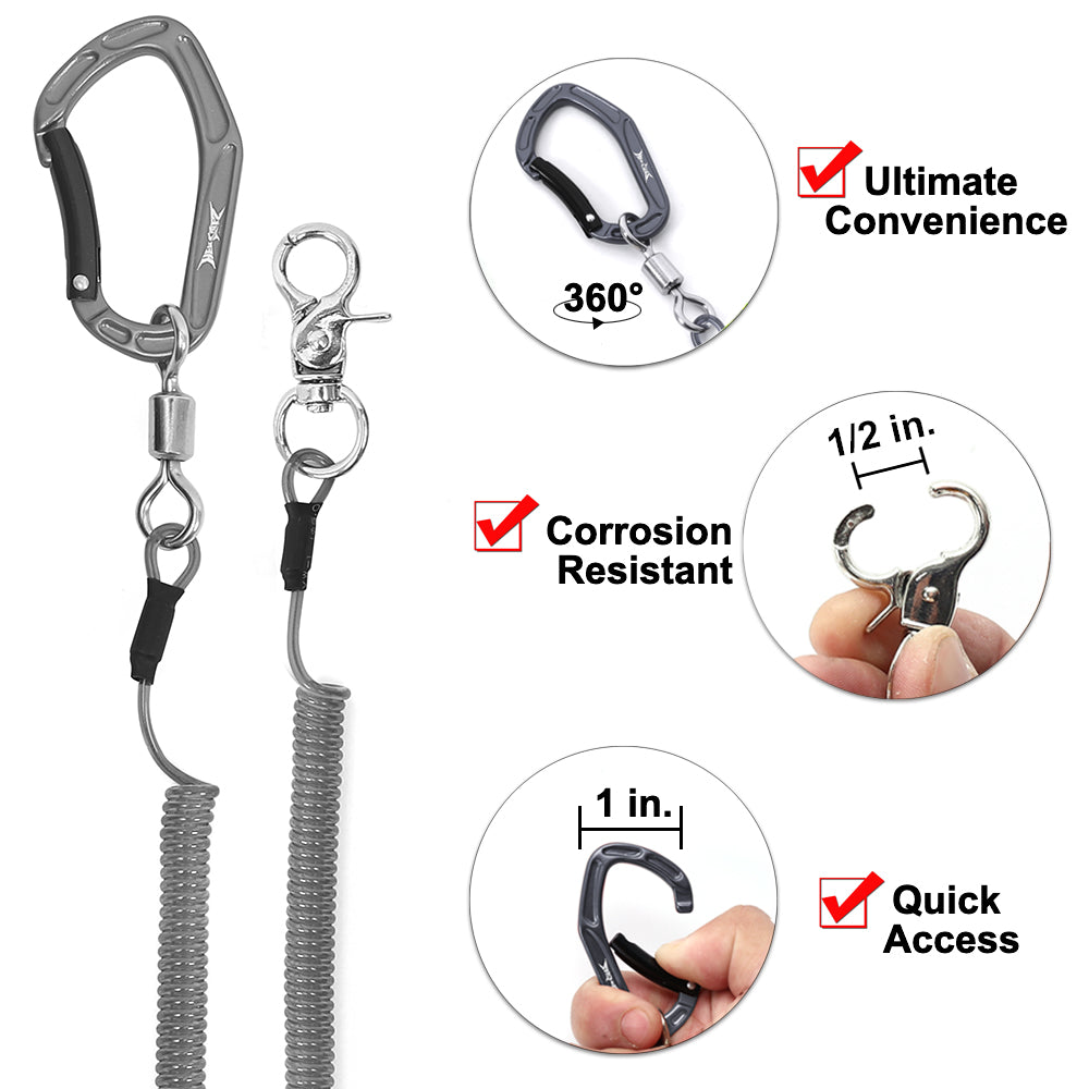 HERCULES M3S Heavy Duty Fishing Lanyard Pack of 2(5.9”×2) 4Colors HERCULES SALE