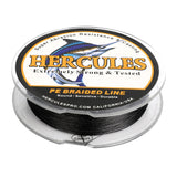 100M 109Yds Black 10lb-300lb HERCULES PE braid Fishing Line 8 Strands HERCULES