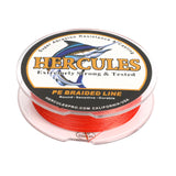 100M 109Yds Red 10lb-300lb HERCULES PE braid Fishing Line 8 Strands HERCULES