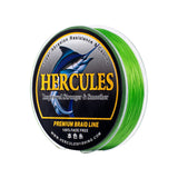 HERCULES No Fade Fishing Line Fluorescent Green 8 Strands PE Braided Fishing Line10LB-120LB HERCULES