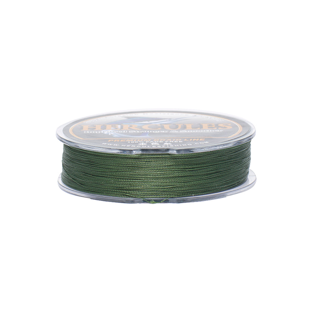 HERCULES No Fade Fishing Line Green 4 Strands 6LB-100LB Super Strong PE Braided Fishing Line HERCULES