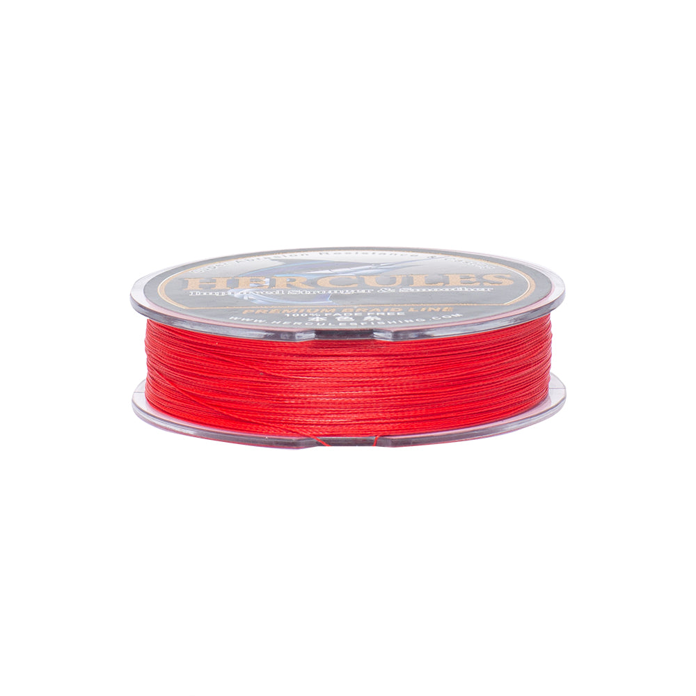 HERCULES No Fade Fishing Line Red 4 Strands 6LB-100LB PE Braided Fishing Line HERCULES