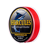 HERCULES No Fade Fishing Line Red 8 Strands PE Braided Fishing Line10LB-120LB HERCULES
