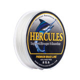 HERCULES No Fade Fishing Line White 8 Strands PE Braided Fishing Line10LB-120LB HERCULES