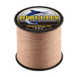 HERCULES No Fade Fishing Line Brown 4 Strands 6LB-100LB Super Strong PE Braided Fishing Line HERCULES