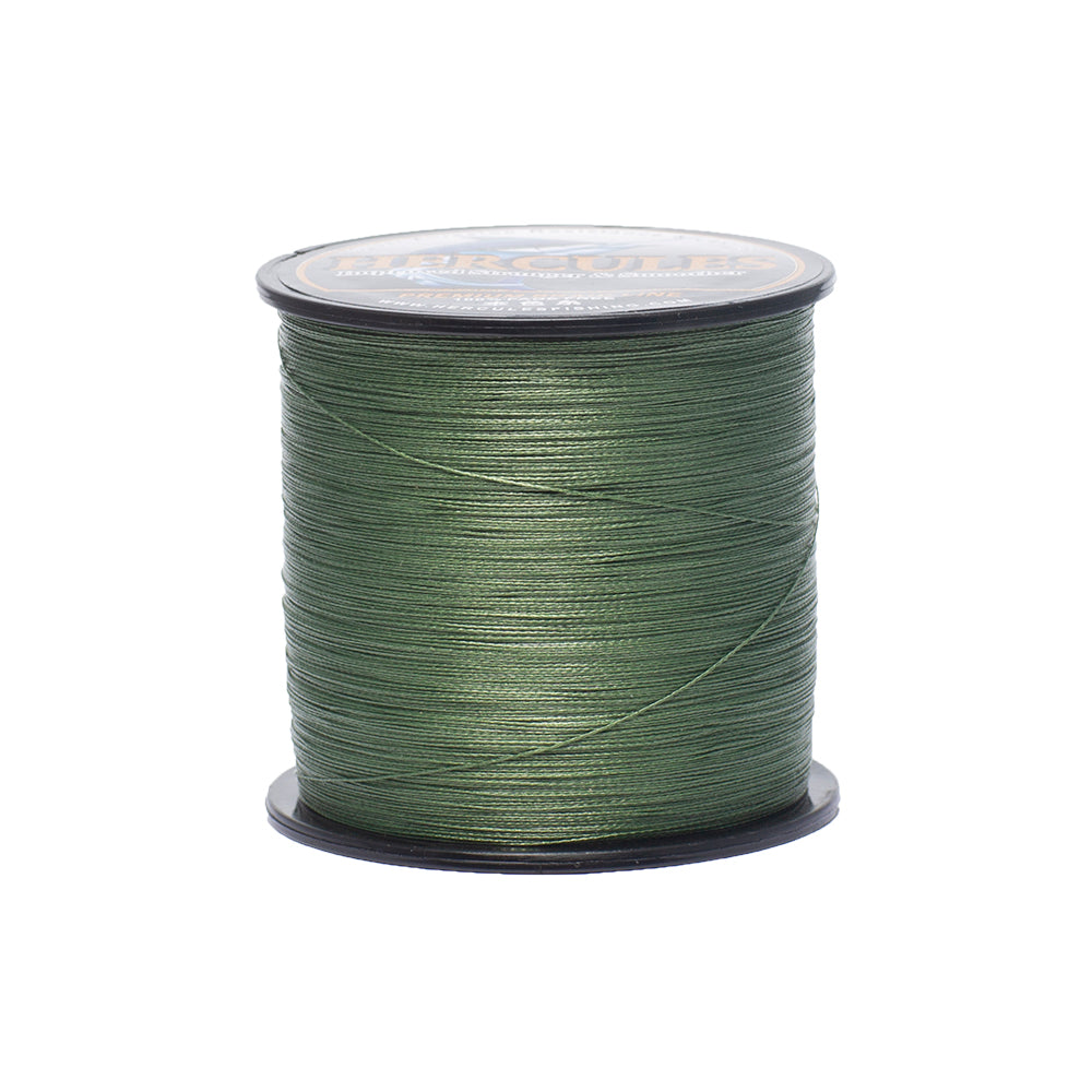HERCULES No Fade Fishing Line Green 4 Strands 6LB-100LB Super Strong PE Braided Fishing Line HERCULES
