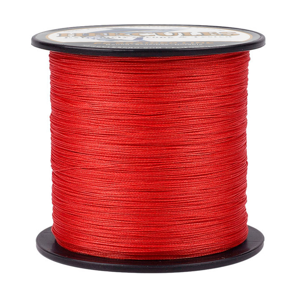 1000M 1094Yds Red 10lb-300lb HERCULES PE Braided Fishing Line 8 Strands HERCULES