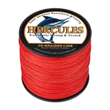 100M 109Yds Red 10lb-300lb HERCULES PE braid Fishing Line 8 Strands HERCULES
