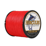 500M 547Yds Red 6lb-100lb HERCULES PE Braided Fishing Line 4 Strands HERCULES