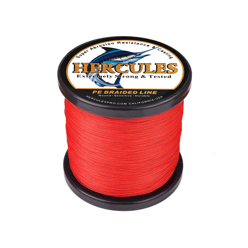 500M 547Yds Red 10lb-300lb HERCULES PE braid Fishing Line 8 Strands HERCULES
