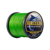 HERCULES No Fade Fishing Line Fluorescent Green 8 Strands PE Braided Fishing Line10LB-120LB HERCULES