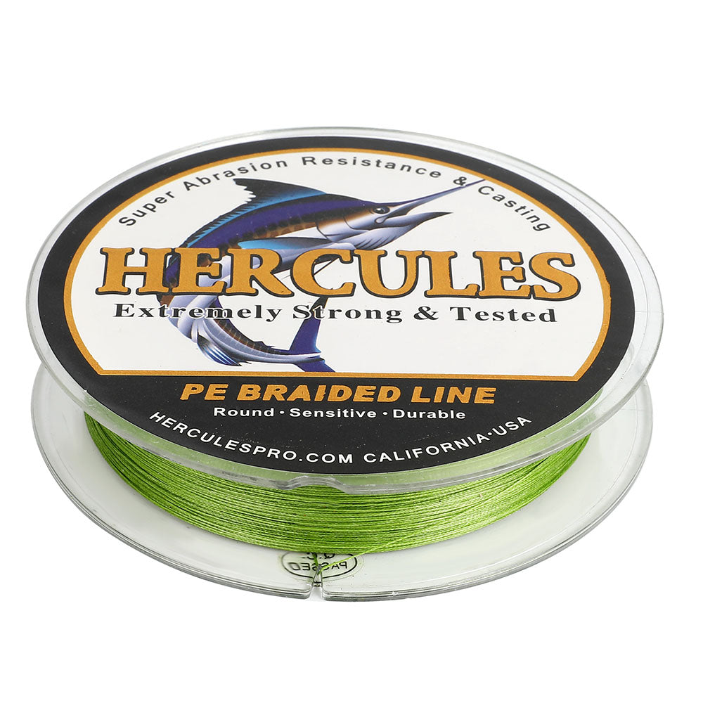 300M 328Yds Army Green 10lb-300lb HERCULES PE Braided Fishing Line 8 Strands HERCULES