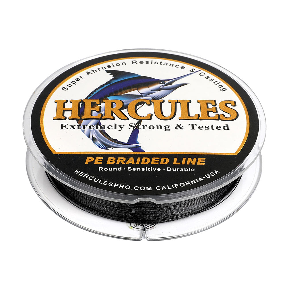 100M 109Yds Black 10lb-300lb HERCULES PE braid Fishing Line 8 Strands HERCULES