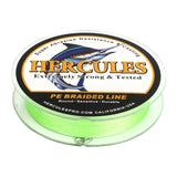 300M 328Yds Fluorescent Green 10lb-300lb HERCULES PE braid Fishing Line 8 Strands HERCULES