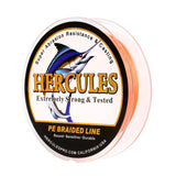 1000M 1094Yds Orange 6lb-100lb HERCULES PE Braid Fishing Line 4 Strands HERCULES