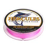 300M 328Yds Pink 10lb-300lb HERCULES PE braid Fishing Line 8 Strands HERCULES