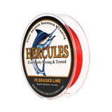 HERCULES 100M 109Yds Red 10lb-420lb PE Braid Fishing Line 12 Strands