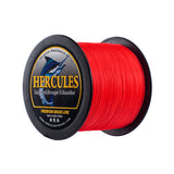 HERCULES No Fade Fishing Line Red 8 Strands PE Braided Fishing Line10LB-120LB HERCULES