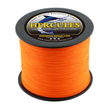 HERCULES No Fade Fishing Line Orange 4 Strands 6LB-100LB Super Strong PE Braided Fishing Line HERCULES