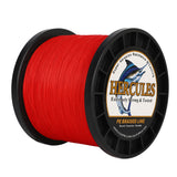 HERCULES 2000M 2187Yds Red 10lb-250lb PE Braid Fishing Line 12 Strands HERCULES