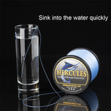 HERCULES No Fade Fishing Line White 4 Strands 6LB-100LB PE Braided Fishing Line HERCULES