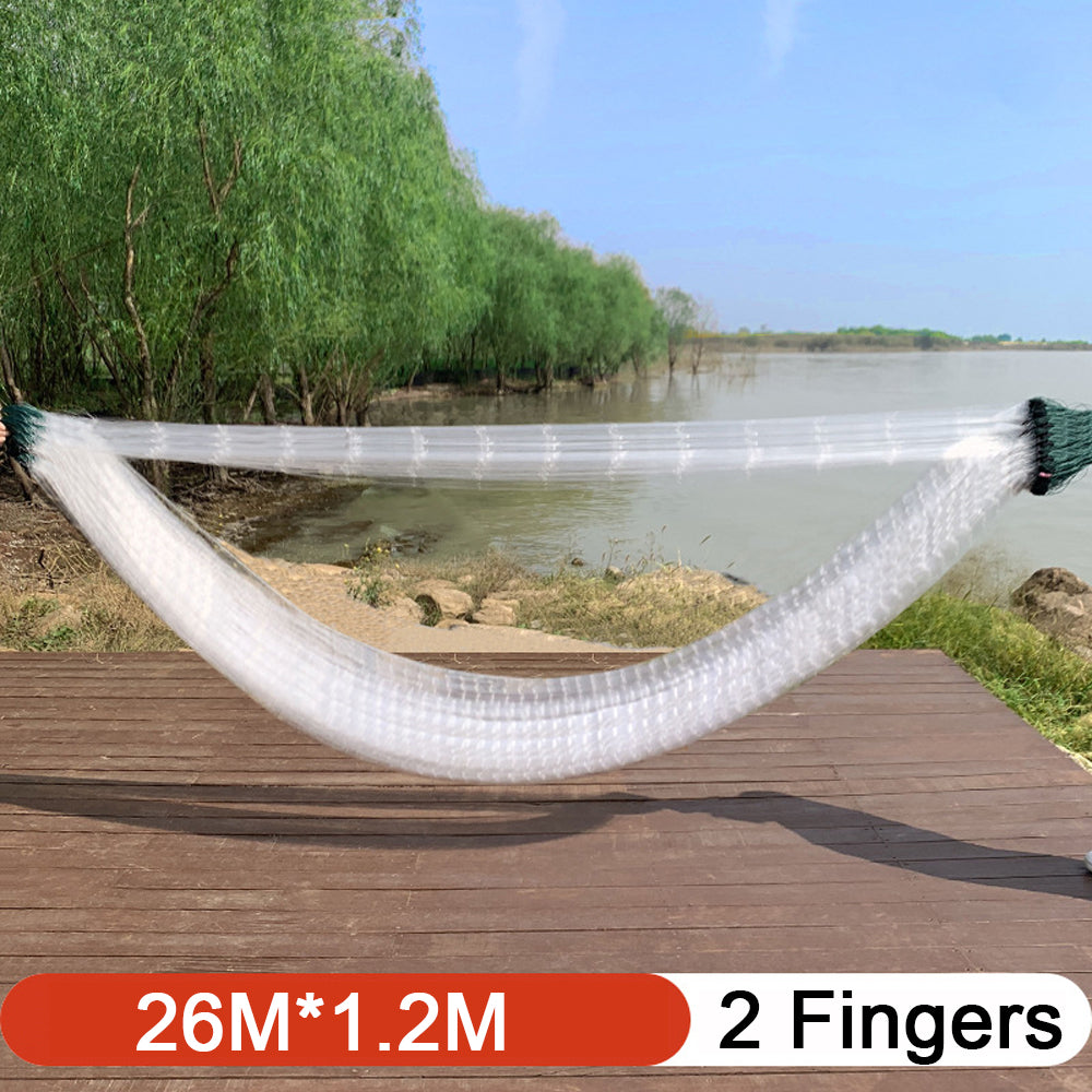 HERCULES Fishing Net 26m x 1.2m 2 Fingers Fishing Net with Float HERCULES