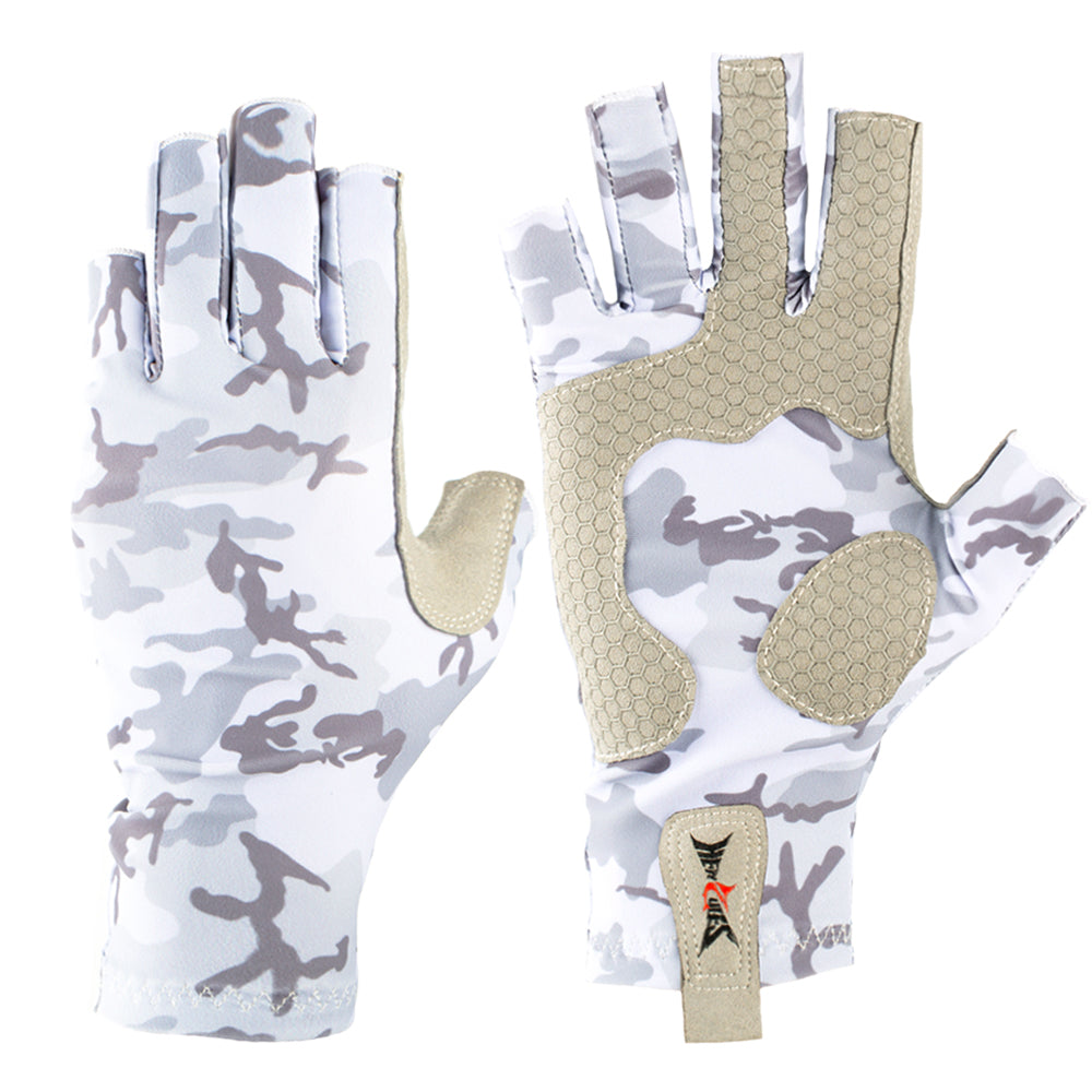 HERCULES Fishing Gloves with Carabiner UPF 50+ Sun Protection Gloves HERCULES SALE