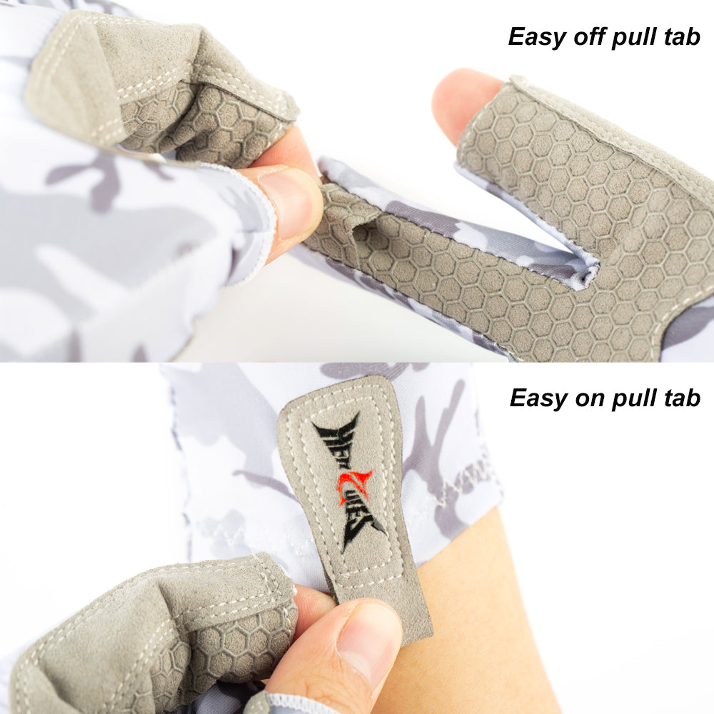 HERCULES Fishing Gloves with Carabiner UPF 50+ Sun Protection Gloves HERCULES SALE