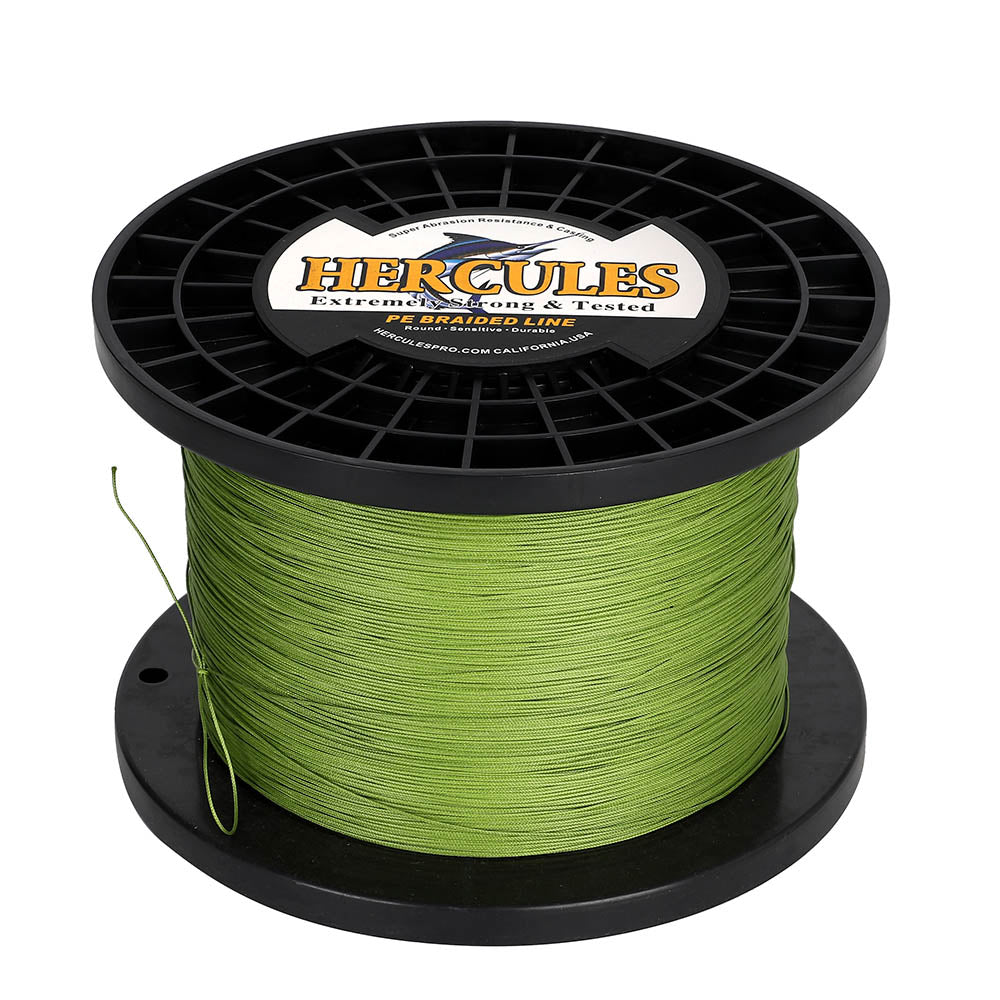 HERCULES 1000M 1094Yds Army Green 10lb-420lb PE Braid Fishing Line 12 Strands HERCULES