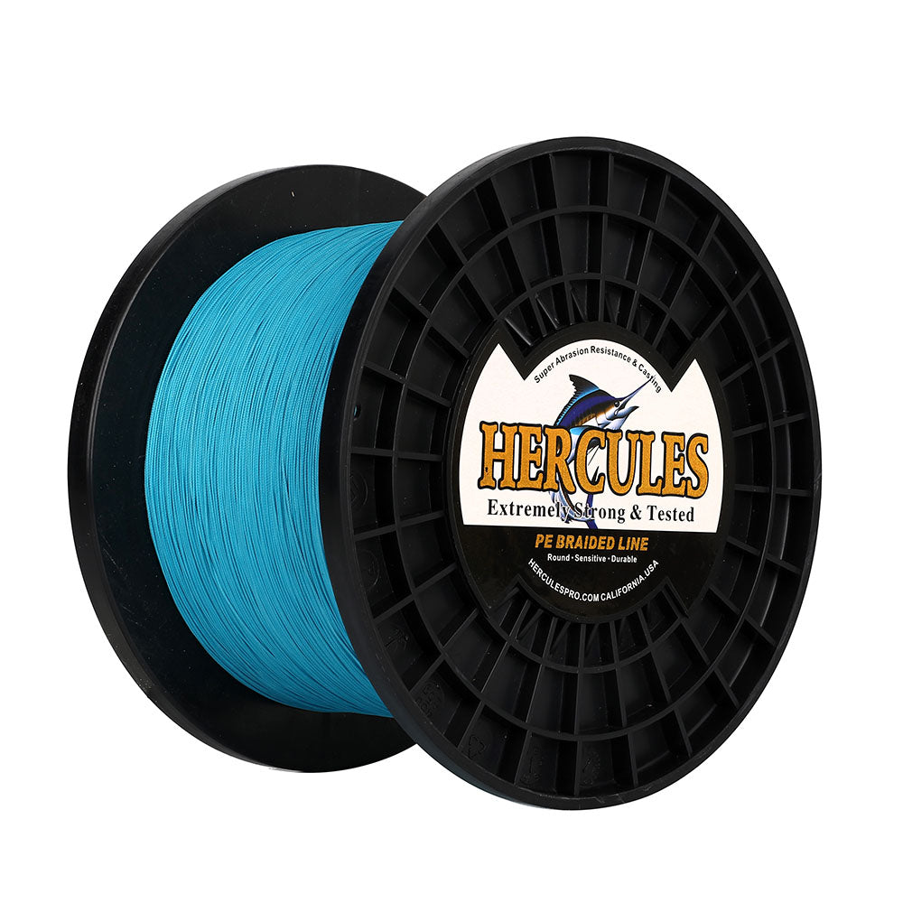 HERCULES 2000M 2187Yds Blue 10lb-250lb PE Braid Fishing Line 12 Strands HERCULES