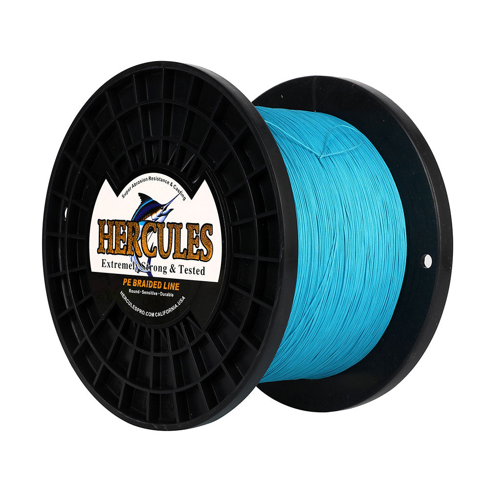 HERCULES 1500M 1640Yds Blue 10lb-250lb PE Braid Fishing Line 12 Strands HERCULES