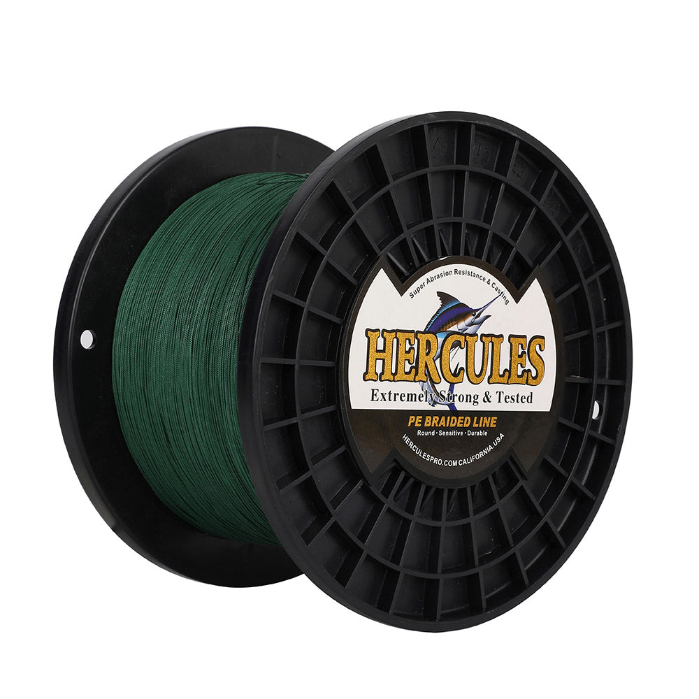 HERCULES 2000M 2187Yds Green 10lb-250lb PE Braid Fishing Line 12 Strands HERCULES
