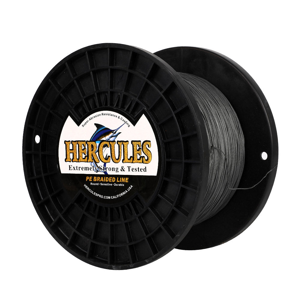 HERCULES 1500M 1640Yds Grey 10lb-250lb PE Braid Fishing Line 12 Strands HERCULES