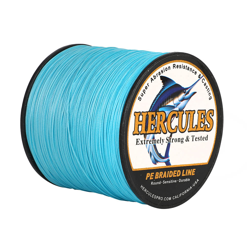 HERCULES 1000M 1094Yds Blue 10lb-420lb PE Braid Fishing Line 12 Strands HERCULES