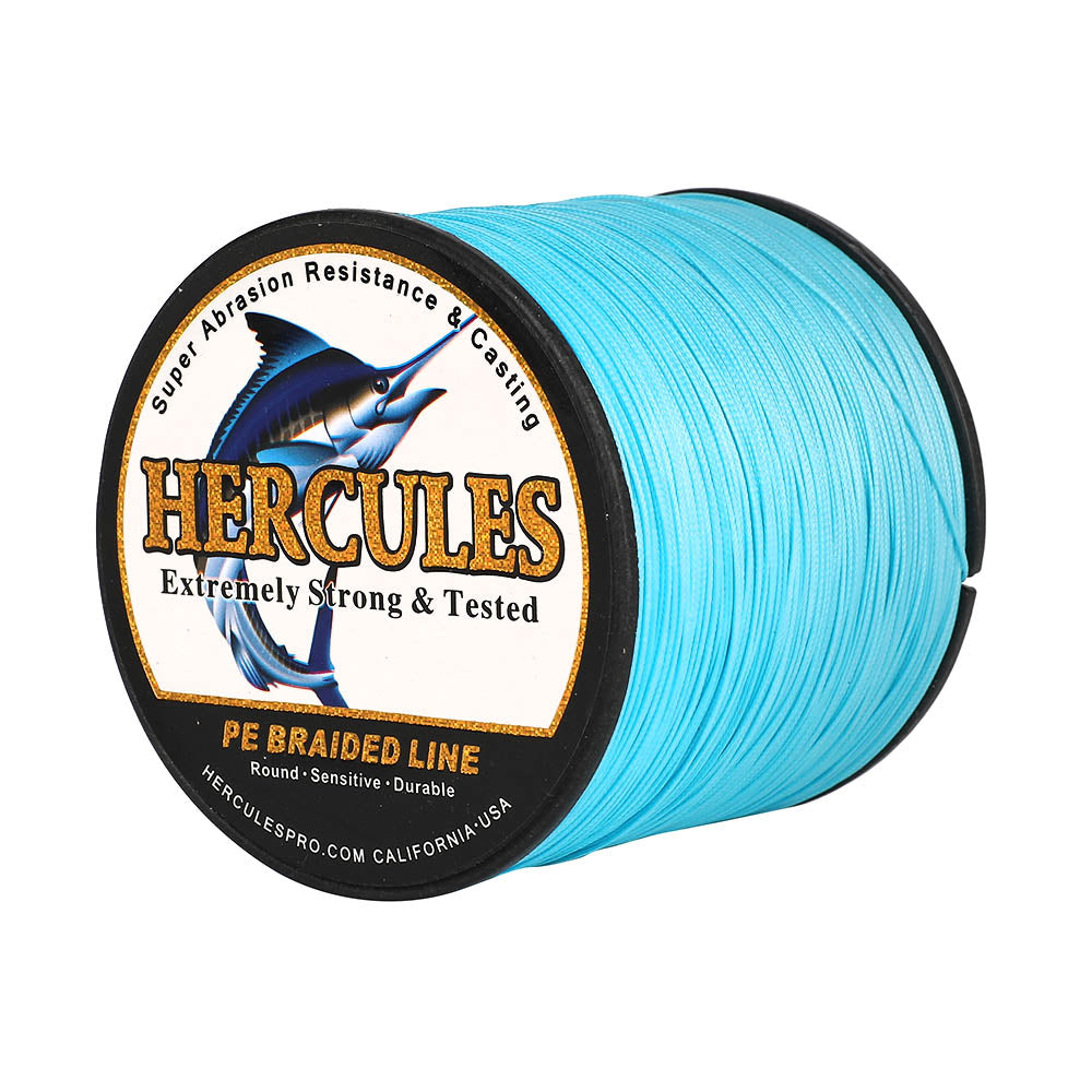 HERCULES 1000M 1094Yds Blue 10lb-420lb PE Braid Fishing Line 12 Strands HERCULES